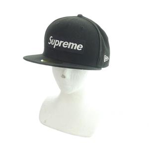 ニューエラ NEW ERA Supreme コラボ キャップ 帽子 27-time Champions ボックスロゴ 7 5/8 60.6cm 黒 ブラック ■GY18 /MQ メンズ