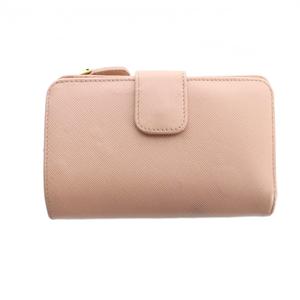 プラダ PRADA 二つ折り財布 ウォレット レザー ロゴ サフィアーノ ピンク ■GY05 /MQ ■OH レディース