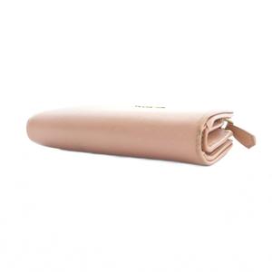 プラダ PRADA 二つ折り財布 ウォレット レザー ロゴ サフィアーノ ピンク ■GY05 /MQ ■OH レディース