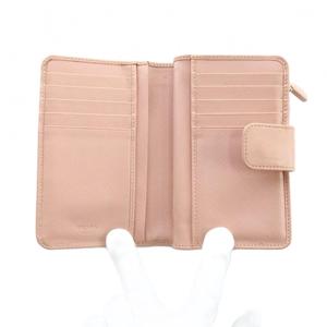 プラダ PRADA 二つ折り財布 ウォレット レザー ロゴ サフィアーノ ピンク ■GY05 /MQ ■OH レディース