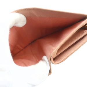 プラダ PRADA 二つ折り財布 ウォレット レザー ロゴ サフィアーノ ピンク ■GY05 /MQ ■OH レディース