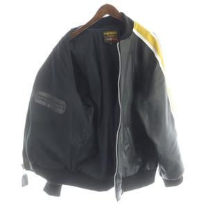 シュプリーム SUPREME Vanson バンソンコラボ Leathers Perforated Bomber Jacket レザー ボンバージャケット 牛革 レーシング XL 黒 ブラック /MW ■GY18 メンズ