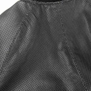 シュプリーム SUPREME Vanson バンソンコラボ Leathers Perforated Bomber Jacket レザー ボンバージャケット 牛革 レーシング XL 黒 ブラック /MW ■GY18 メンズ