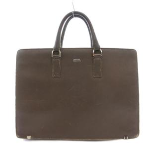 ポーター PORTER フラックス ブリーフケース ビジネスバッグ レザー ロゴ 茶 ブラウン /YJ ■GY11 メンズ