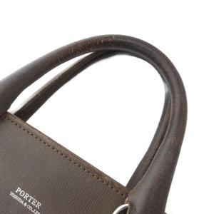 ポーター PORTER フラックス ブリーフケース ビジネスバッグ レザー ロゴ 茶 ブラウン /YJ ■GY11 メンズ
