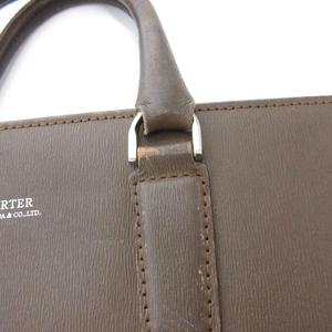 ポーター PORTER フラックス ブリーフケース ビジネスバッグ レザー ロゴ 茶 ブラウン /YJ ■GY11 メンズ