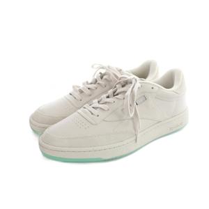 リーボック Reebok ウィンダンシー WIND AND SEA アトモス atmos クラブシー 85 ローカットスニーカー シューズ 靴 レザー ロゴ 28cm 白 ホワイト グレー ■GY18 /MQ メンズ