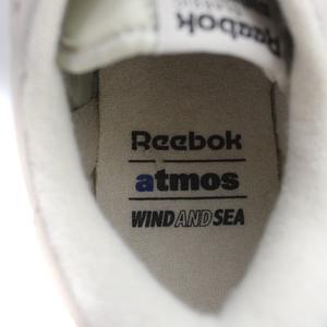 リーボック Reebok ウィンダンシー WIND AND SEA アトモス atmos クラブシー 85 ローカットスニーカー シューズ 靴 レザー ロゴ 28cm 白 ホワイト グレー ■GY18 /MQ メンズ