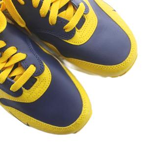 ナイキ NIKE FJ5479-410 W AIR MAX 1 PRM MIDNIGHT ウィメンズ エア マックス 1 PRM スニーカー シューズ 靴 レザー ロゴ 27.5cm 紺 ネイビー 黄 イエロー ■GY18 /MQ メンズ