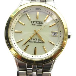 シチズン CITIZEN H111-T013635 EXCEED エクシード Eco-Drive 腕時計 ウォッチ ソーラー カレンダー付き デイト シルバー色 ■GY18 /MQ メンズ