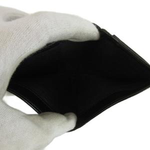 プラダ PRADA コンパクトウォレット 財布 二つ折り がま口 レザー ロゴ 型押し 黒 ブラック /XZ ■GY11 レディース