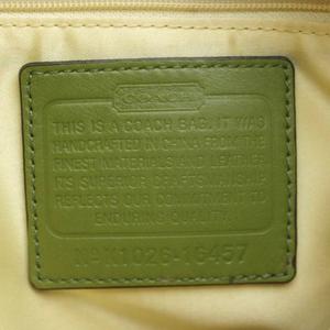 コーチ COACH ショルダーバッグ ハンド ワンハンドル レザー 本革 緑 ロゴ 無地 バックルデザイン 16457 /RI ■OS ■GY42 レディース