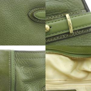 コーチ COACH ショルダーバッグ ハンド ワンハンドル レザー 本革 緑 ロゴ 無地 バックルデザイン 16457 /RI ■OS ■GY42 レディース