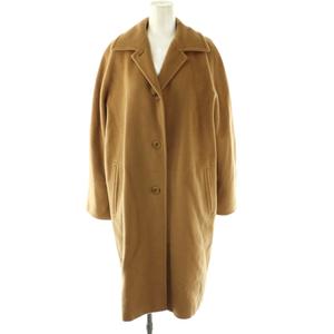 マックスマーラ MAX MARA 白タグ ロングコート アウター ウール カシミヤ混 38 キャメル /DF ■GY17 レディース