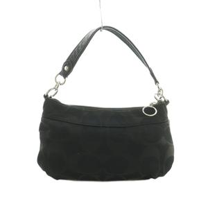 コーチ COACH 2WAY ショルダーバッグ ハンドバッグ シグネチャー柄 黒 F18349 /MI ■GY42 レディース