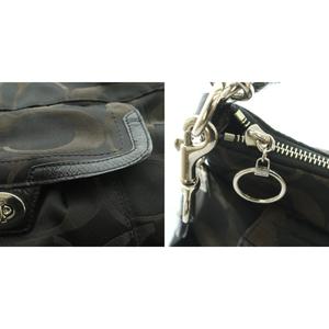 コーチ COACH 2WAY ショルダーバッグ ハンドバッグ シグネチャー柄 黒 F18349 /MI ■GY42 レディース