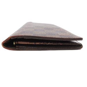 ルイヴィトン LOUIS VUITTON N60017 ダミエ ポルトフォイユ ブラザ 二つ折り 長財布 ウォレット PVC レザー 茶 ブラウン /JS レディース