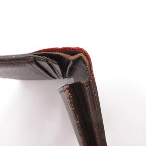 ルイヴィトン LOUIS VUITTON N60017 ダミエ ポルトフォイユ ブラザ 二つ折り 長財布 ウォレット PVC レザー 茶 ブラウン /JS レディース