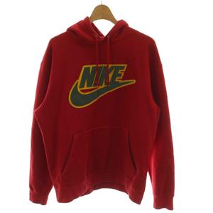 ナイキ NIKE ×シュプリーム Supreme スウェット パーカー S 赤  長袖 フード付き ロゴ /GG ■GY18 メンズ