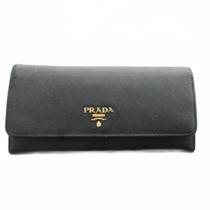 プラダ PRADA サフィアーノ 長財布 二つ折り 小銭入れ レザー 黒 ブラック 1MH132 /AN21 ■GY18 ■OH レディース