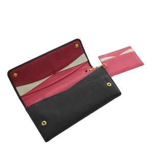 プラダ PRADA サフィアーノ 長財布 二つ折り 小銭入れ レザー 黒 ブラック 1MH132 /AN21 ■GY18 ■OH レディース