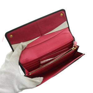 プラダ PRADA サフィアーノ 長財布 二つ折り 小銭入れ レザー 黒 ブラック 1MH132 /AN21 ■GY18 ■OH レディース