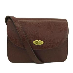 コーチ COACH オールドコーチ ヴィンテージ イタリア製 3170-667 ショルダーバッグ レザー 型押し ターンロック 茶 ブラウン 667 /XZ ■GY18 レディース