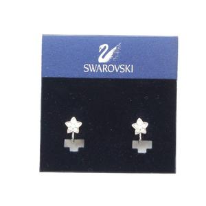 スワロフスキー SWAROVSKI イヤリング アクセサリー 両耳用 クリスタル クリスタル 星 シルバー色 ■GY18 /MQ レディース