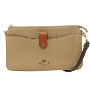 コーチ COACH ノア ポップアップ メッセンジャー カラーブロック ショルダーバッグ ロゴチャーム レザー ベージュ 31864 /BB レディース