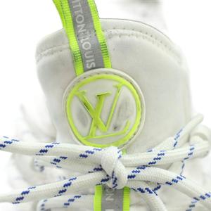 ルイヴィトン LOUIS VUITTON ファストレーンライン スニーカー シューズ 靴 メッシュ ロゴ 6 25cm白 ホワイト ■GY17 /MQ ■OH メンズ