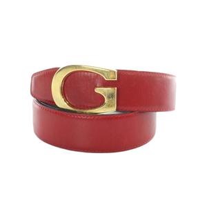 グッチ GUCCI ベルト ゴールド金具 036.194.0956 レザー 65/26 赤 レッド ■GY18 /MQ ■OH 