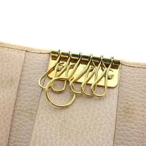 グッチ GUCCI キーケース ロゴ 6連 レザー マーモント ピンク ■GY13 /MQ ■OH レディース
