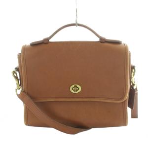 コーチ COACH 9870 オールドコーチ ショルダーバッグ ハンド 2way 斜めがけ ロゴ ゴールド金具 レザー 茶 ブラウン ■GY18 /MQ レディース