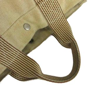 エルメス HERMES ニューフールトゥ MM トートバッグ ハンドバッグ キャンバス ストライプ ベージュ /XZ ■GY11 レディース