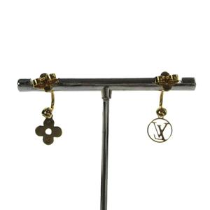 ルイヴィトン LOUIS VUITTON M64859 ピアス ブルーミング LVサークル モノグラム フラワー アクセサリー 両耳用 ロゴ ゴールド色 ■GY17 /MQ ■OH レディース
