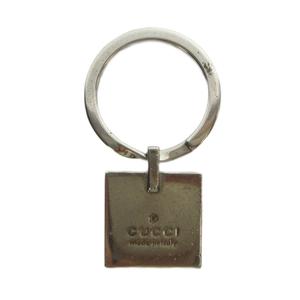 グッチ GUCCI キーリング チャーム キーホルダー ロゴ スクエア シルバー色 ■GY18 /MQ ■OH メンズ