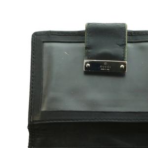 グッチ GUCCI カードケース 名刺入れ ロゴプレート GGキャンバス レザー 黒 ブラック グレー /SS ■OS ■OH ■GY18 メンズ