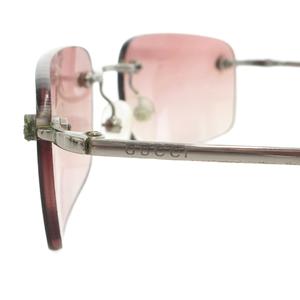 グッチ GUCCI 6LBAI サングラス アイウェア スクエア型 リムレス 51□19 135 サイドロゴ イタリア製 シルバーカラー GG1715/S /GV ■GY18 メンズ レディース