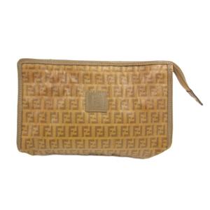 フェンディ FENDI クラッチバッグ パーティバッグ ズッカ柄 茶 ブラウン /JS ■GY18 レディース