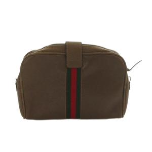 グッチ GUCCI クラッチバッグ セカンドバッグ レザー ロゴ 茶 ブラウン ■GY18 /MQ ■OH メンズ