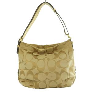 コーチ COACH シグネチャー ワンショルダーバッグ キャンバス レザー ベージュ F15067 /SS ■OS ■GY18 レディース