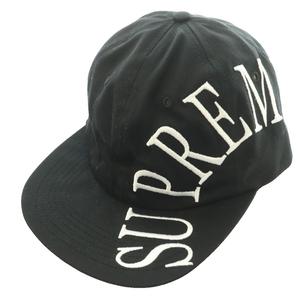シュプリーム SUPREME サイド アーク 6パネル Side Arc 6-Panel キャップ 帽子 ロゴ刺繍 黒 ブラック /SS ■OS ■GY18 メンズ