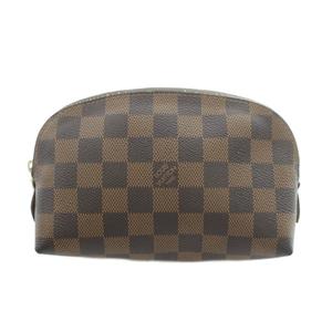 ルイヴィトン LOUIS VUITTON ダミエ ポーチ PVCレザー 茶 ブラウン /MI ■OH ■GY17 レディース
