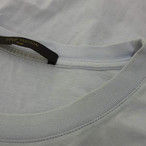 ルイヴィトン LOUIS VUITTON ノイズ グラデーション ロゴ Tシャツ カットソー 半袖 クルーネック L 水色 ライトブルー RM121M H1JR14JEZ /XZ ■GY17 メンズ