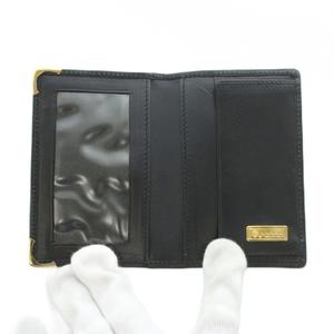 グッチ GUCCI カードケース 名刺入れ 二つ折り レザー 黒 ブラック /MI ■OH ■GY17 メンズ