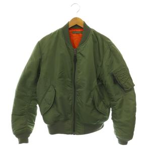 アヴィレックス AVIREX MA-1 ジャンパー ブルゾン ジージャン スカジャン スタジャン ジップアップ ワッペン L カーキ 845-818-7352 /CX  メンズ