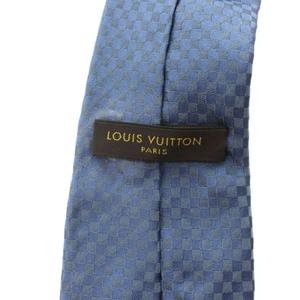 ルイヴィトン LOUIS VUITTON ネクタイ シルク ダミエ柄 青 ブルー /MI ■OH ■GY11 メンズ