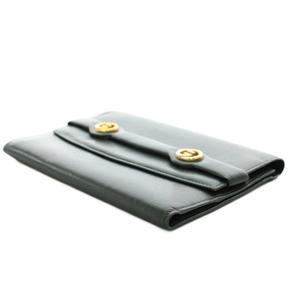 グッチ GUCCI カードケース マルチケース レザー ロゴ 緑 グリーン /AN ■GY11 ■OH メンズ