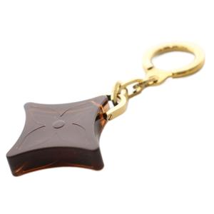 ルイヴィトン LOUIS VUITTON モノグラム キーホルダー チャーム マネークリップ フフラワーモチーフ 茶 ブラウン シルバーカラー /KU ■OH ■GY18 レディース