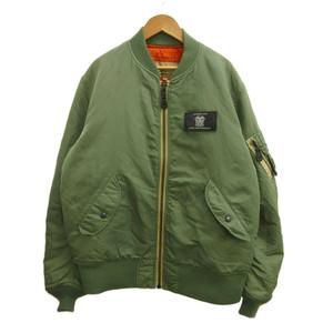 アヴィレックス AVIREX MA-1 30th Anniversary フライトジャケット ブルゾン L カーキ オリーブ 無地 長袖 リブ襟 30周年記念 6152094 /PP ■GY18 メンズ